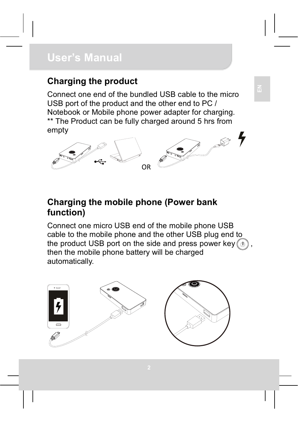 User’s manual | AIPTEK MobileCinema Q20 User Manual | Page 7 / 71