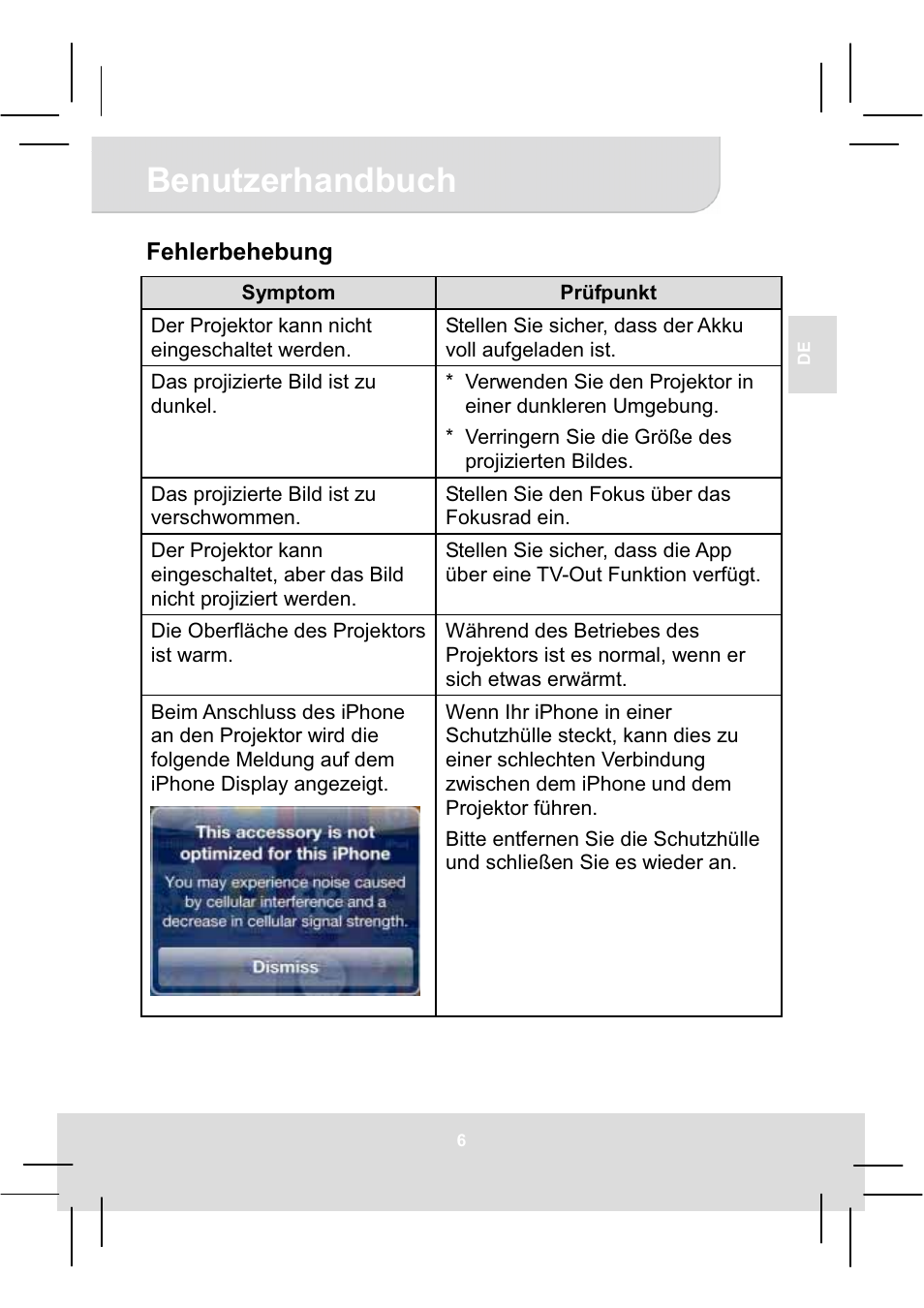 Benutzerhandbuch | AIPTEK MobileCinema i20 User Manual | Page 17 / 65