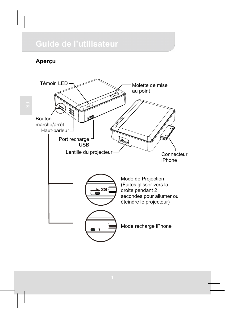 Guide de l’utilisateur | AIPTEK MobileCinema i20 User Manual | Page 18 / 65