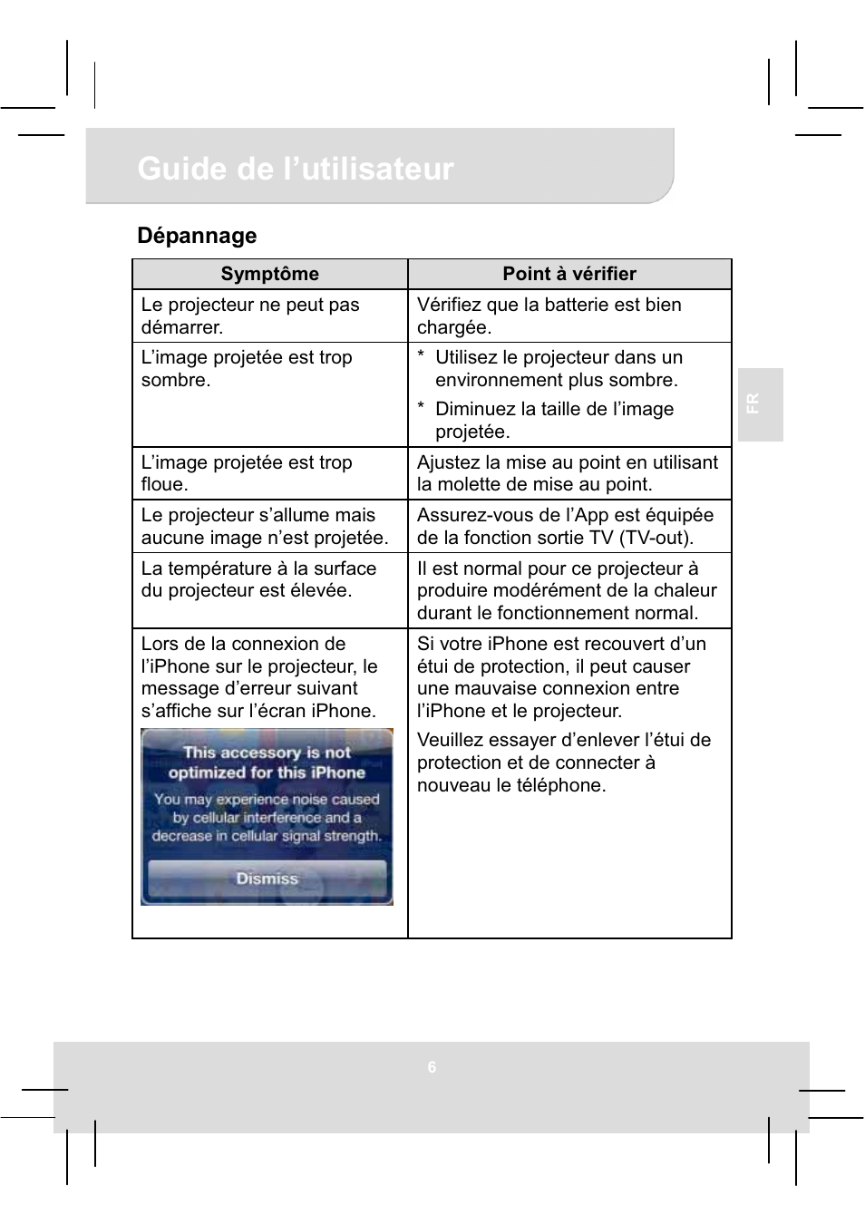 Guide de l’utilisateur | AIPTEK MobileCinema i20 User Manual | Page 23 / 65