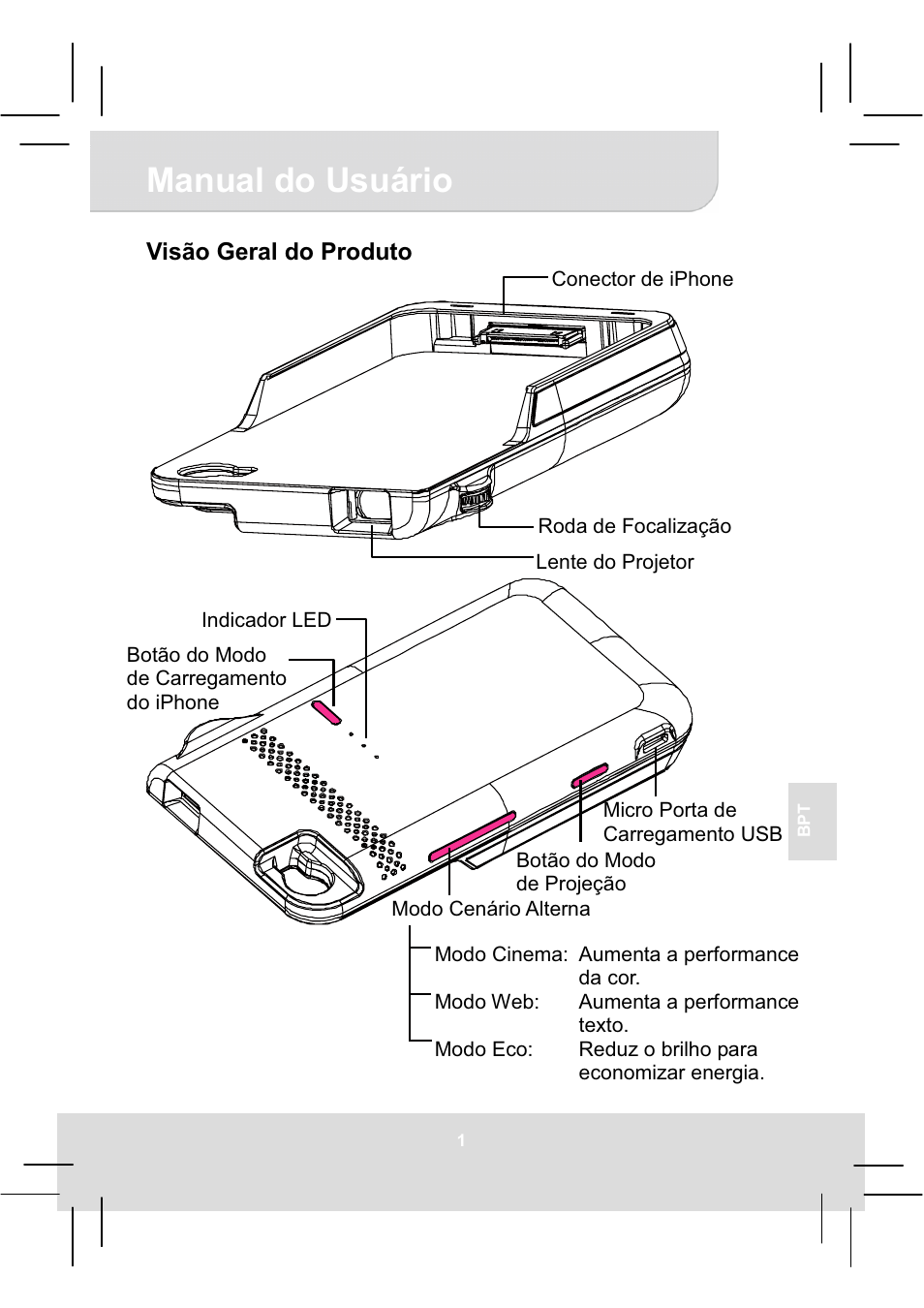 Manual do usuário | AIPTEK MobileCinema i50S User Manual | Page 41 / 65