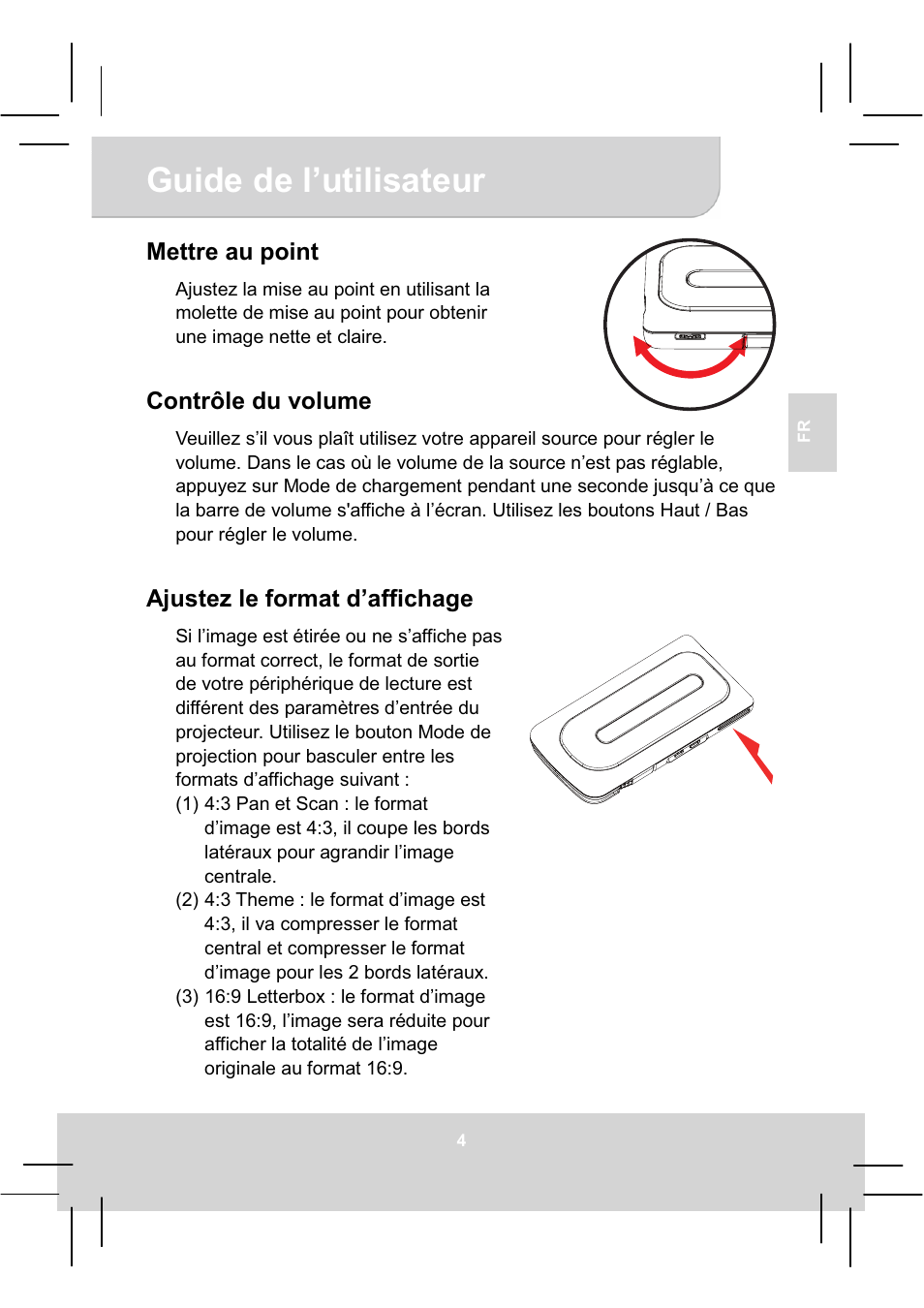 Guide de l’utilisateur | AIPTEK MobileCinema A50P User Manual | Page 26 / 102
