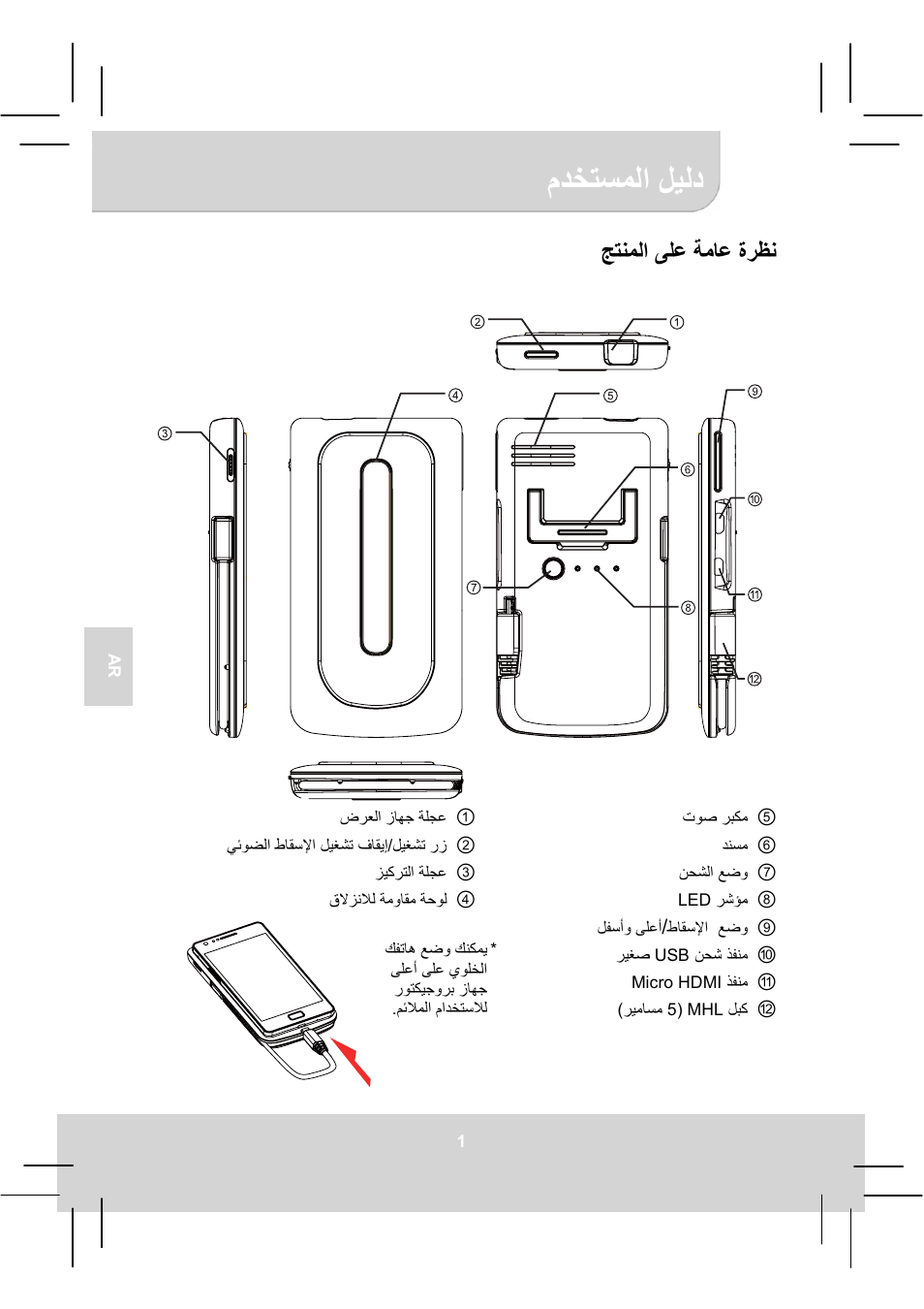Ϡωχηγϣϟ΍ ϝϳϟω, Ξηϧϣϟ΍ ϰϡϋ δϣύϋ γέυϧ | AIPTEK MobileCinema A50P User Manual | Page 47 / 102