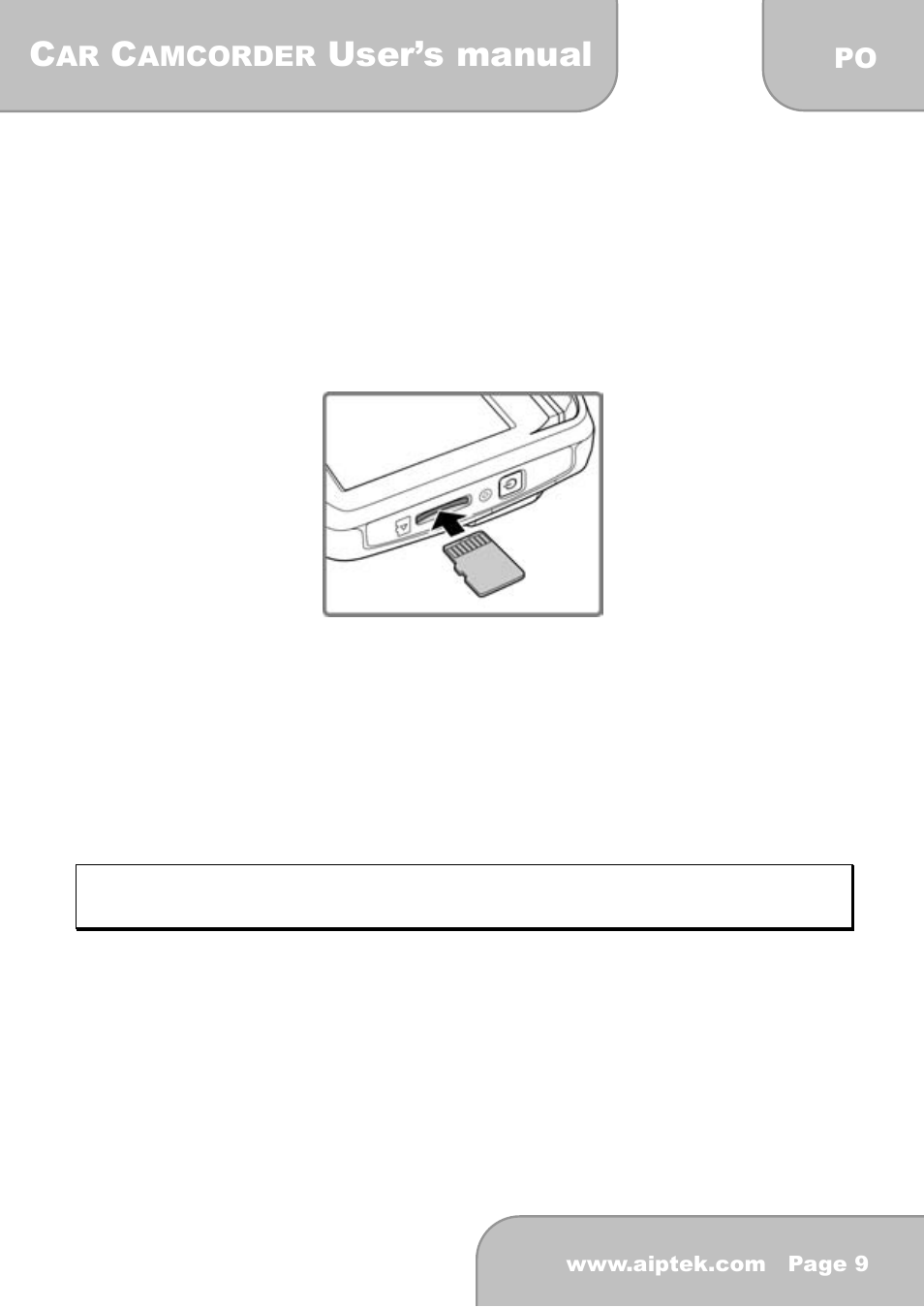 2 iniciando o uso, 1 inserindo o cartão de memória, User’s manual | AIPTEK X-mini User Manual | Page 145 / 192