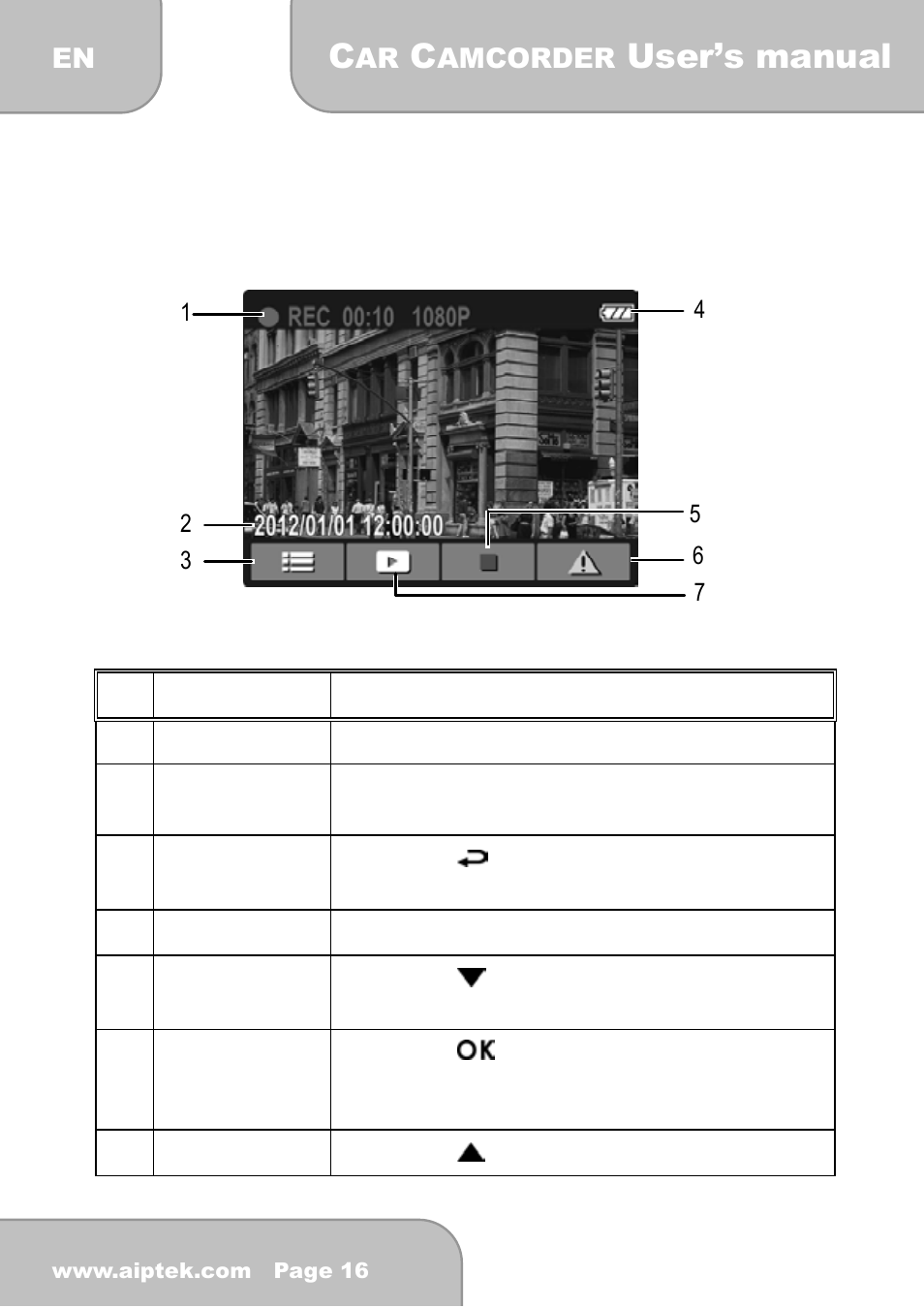 User’s manual, 4 the recording screen | AIPTEK X-mini User Manual | Page 15 / 192
