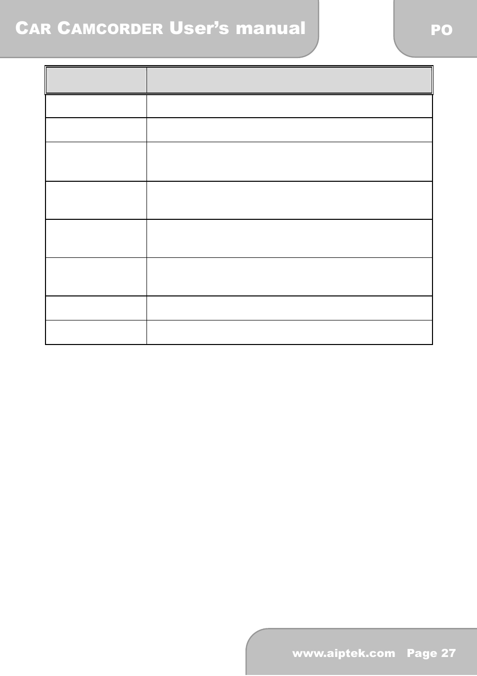 User’s manual | AIPTEK X-mini User Manual | Page 163 / 192