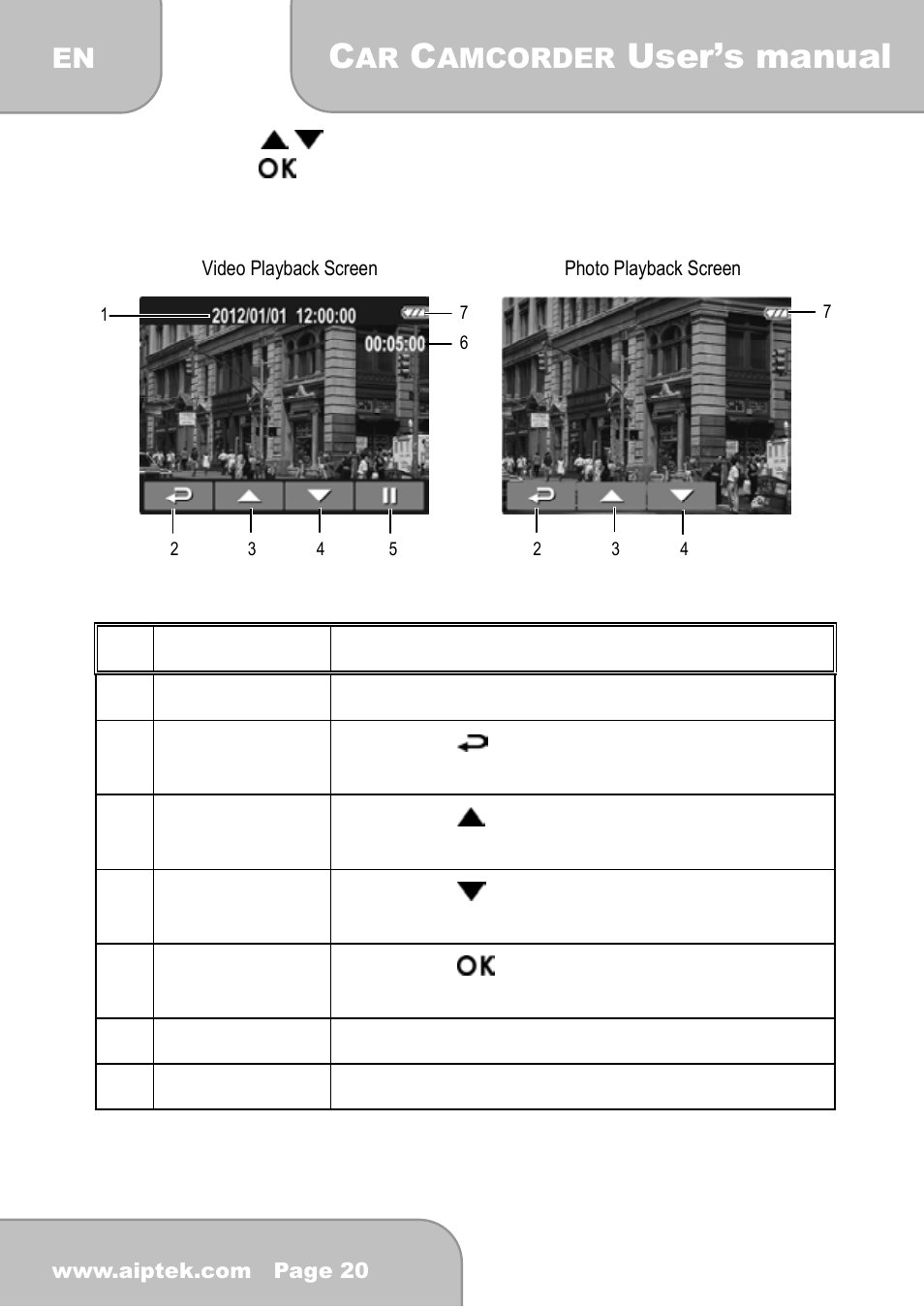 User’s manual, 3 the playback screen | AIPTEK X-mini User Manual | Page 19 / 192