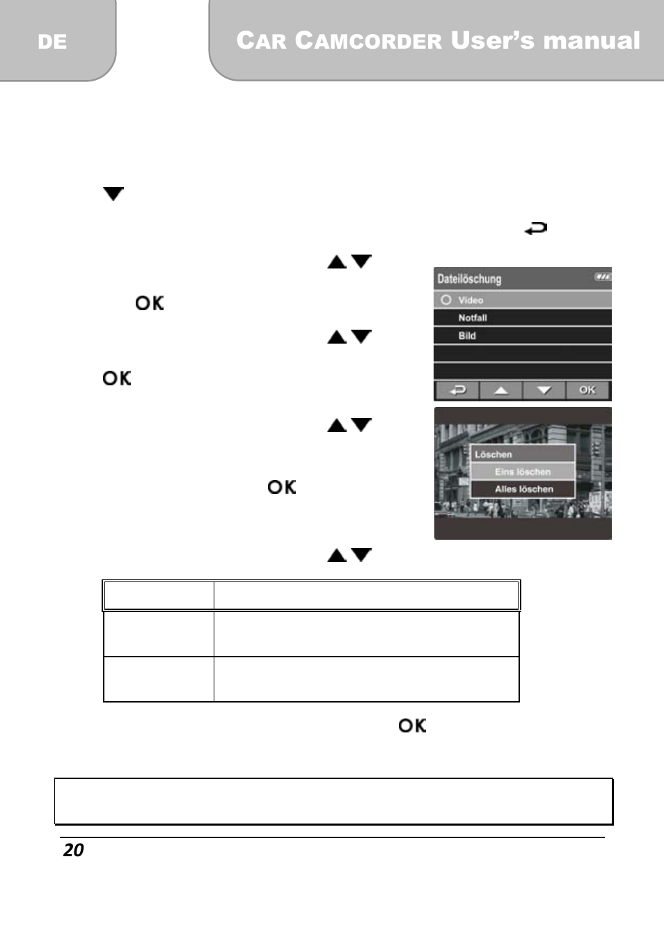 User’s manual, 4 dateien löschen | AIPTEK X-mini User Manual | Page 48 / 192