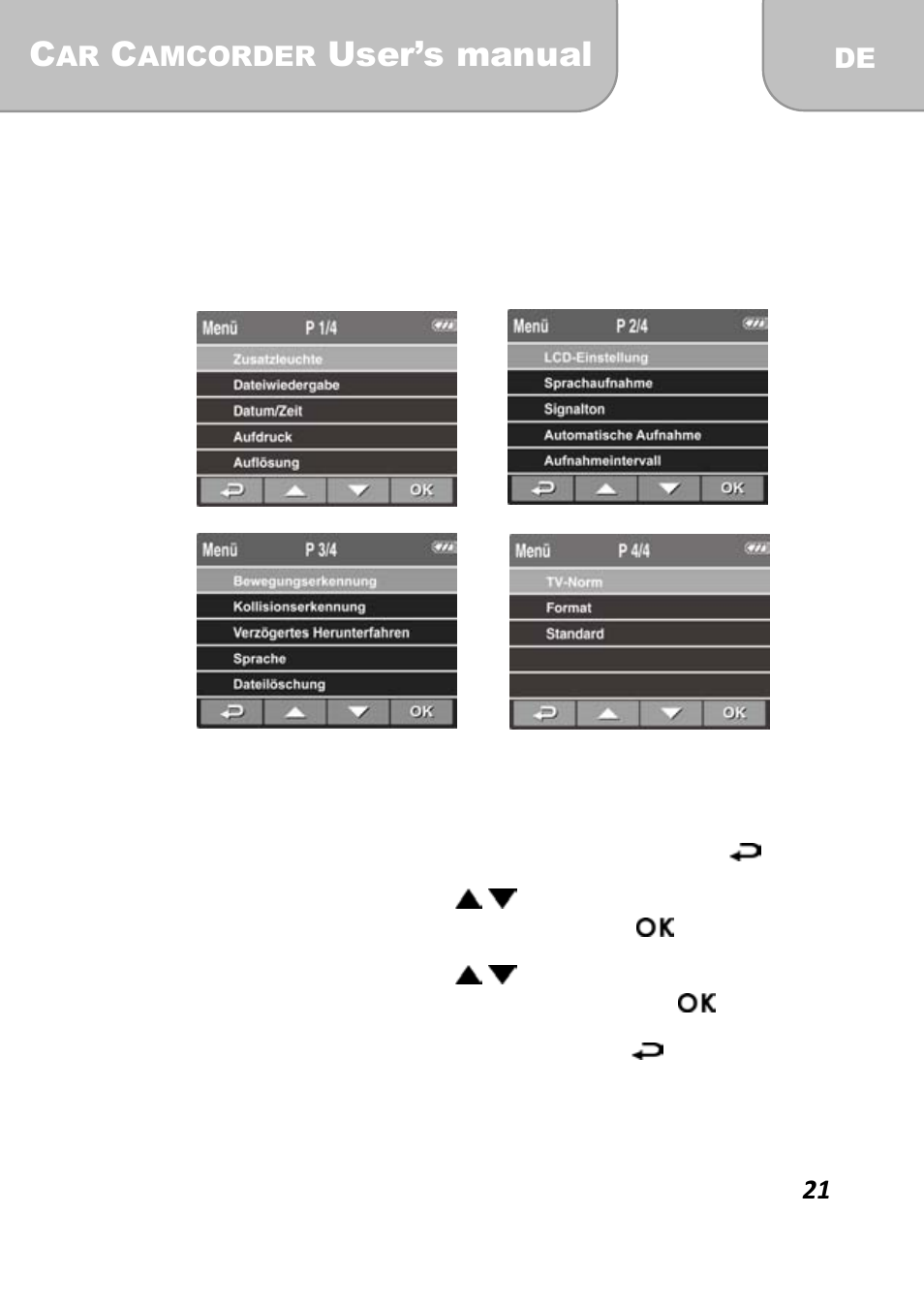 4 einstellungen anpassen, User’s manual | AIPTEK X-mini User Manual | Page 49 / 192