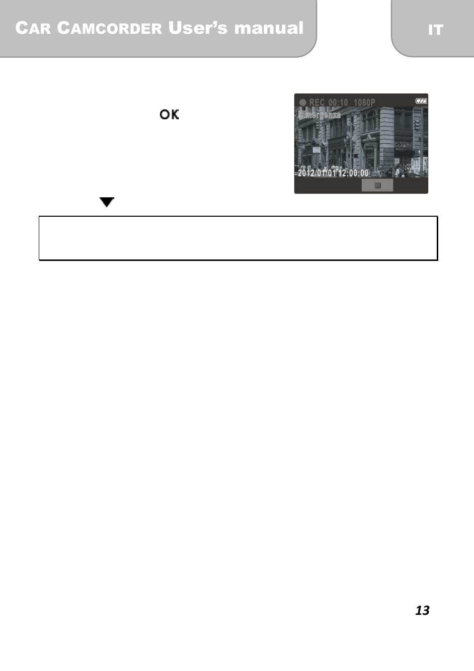 User’s manual, 3 registrazione di emergenza | AIPTEK X-mini User Manual | Page 97 / 192