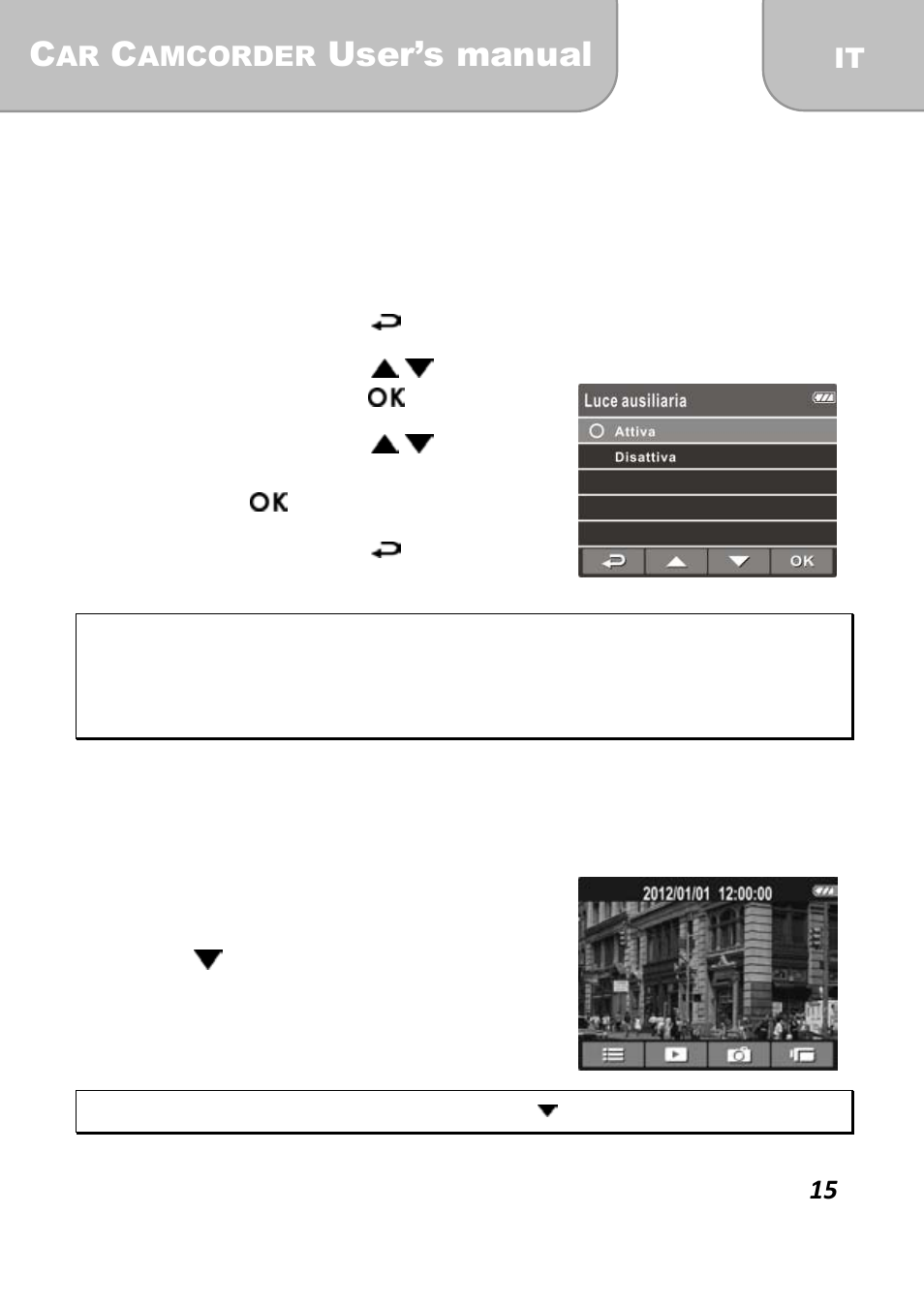 User’s manual, 5 uso della luce led, 6 ripresa delle istantanee | AIPTEK X-mini User Manual | Page 99 / 192