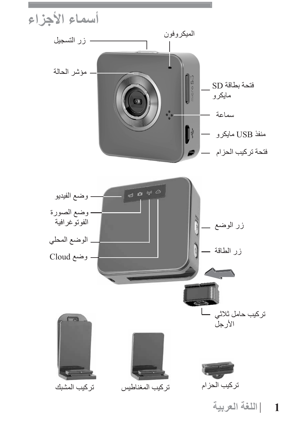 Ϋ́οϸ΍˯ύϥγ, 1 δθαήόϟ΍δϐϡϟ | AIPTEK Mobile Eyes HD User Manual | Page 38 / 45