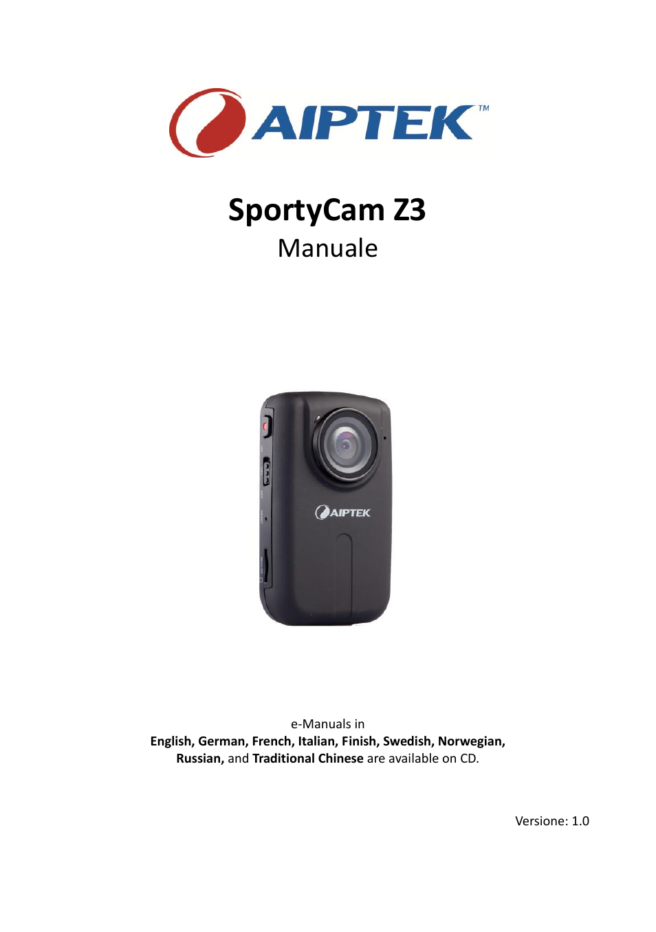 Sportycam z3, Manuale | AIPTEK SportyCam Z3 Quick Start Guide User Manual | Page 53 / 114