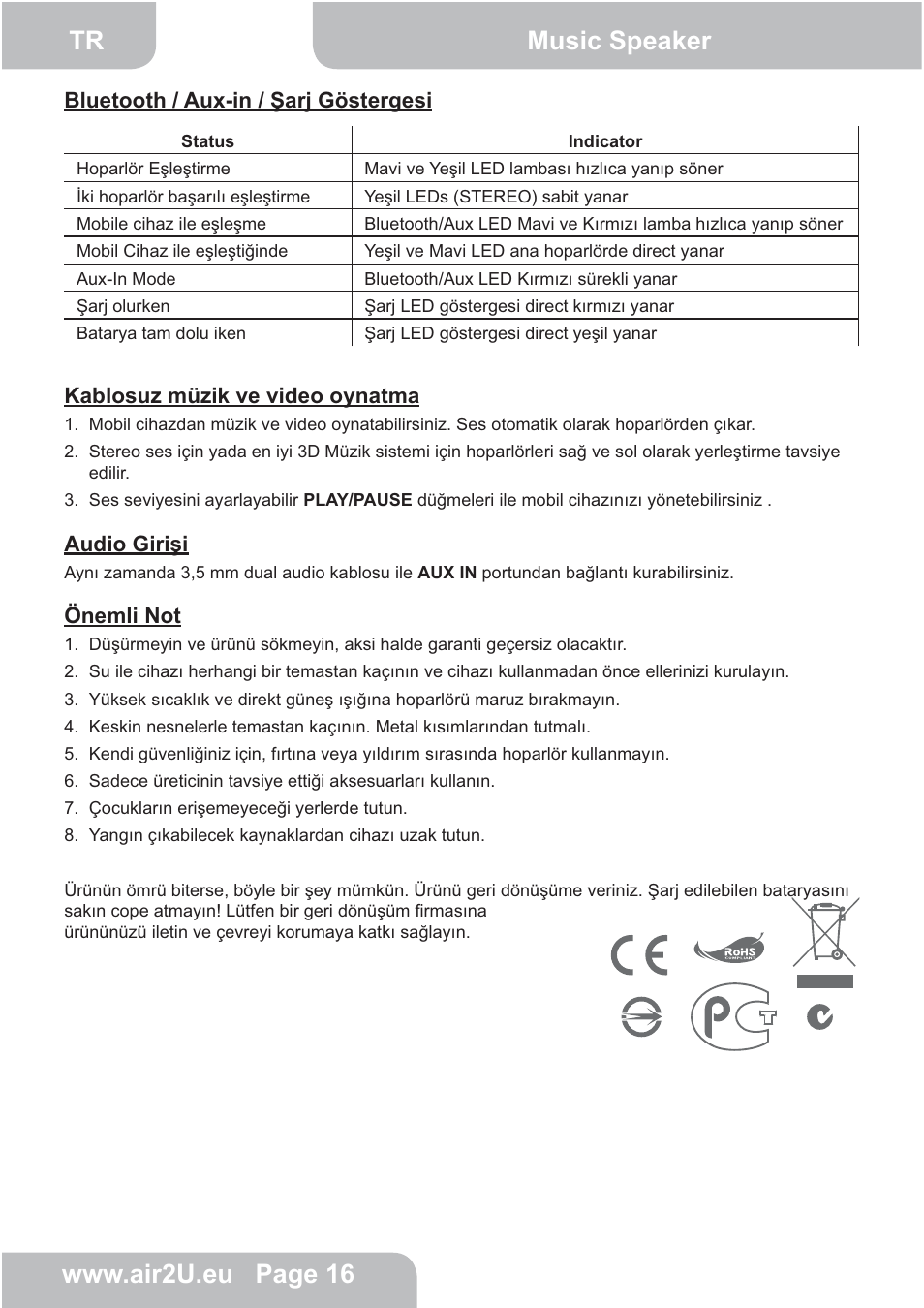 AIPTEK E30 User Manual | Page 17 / 18