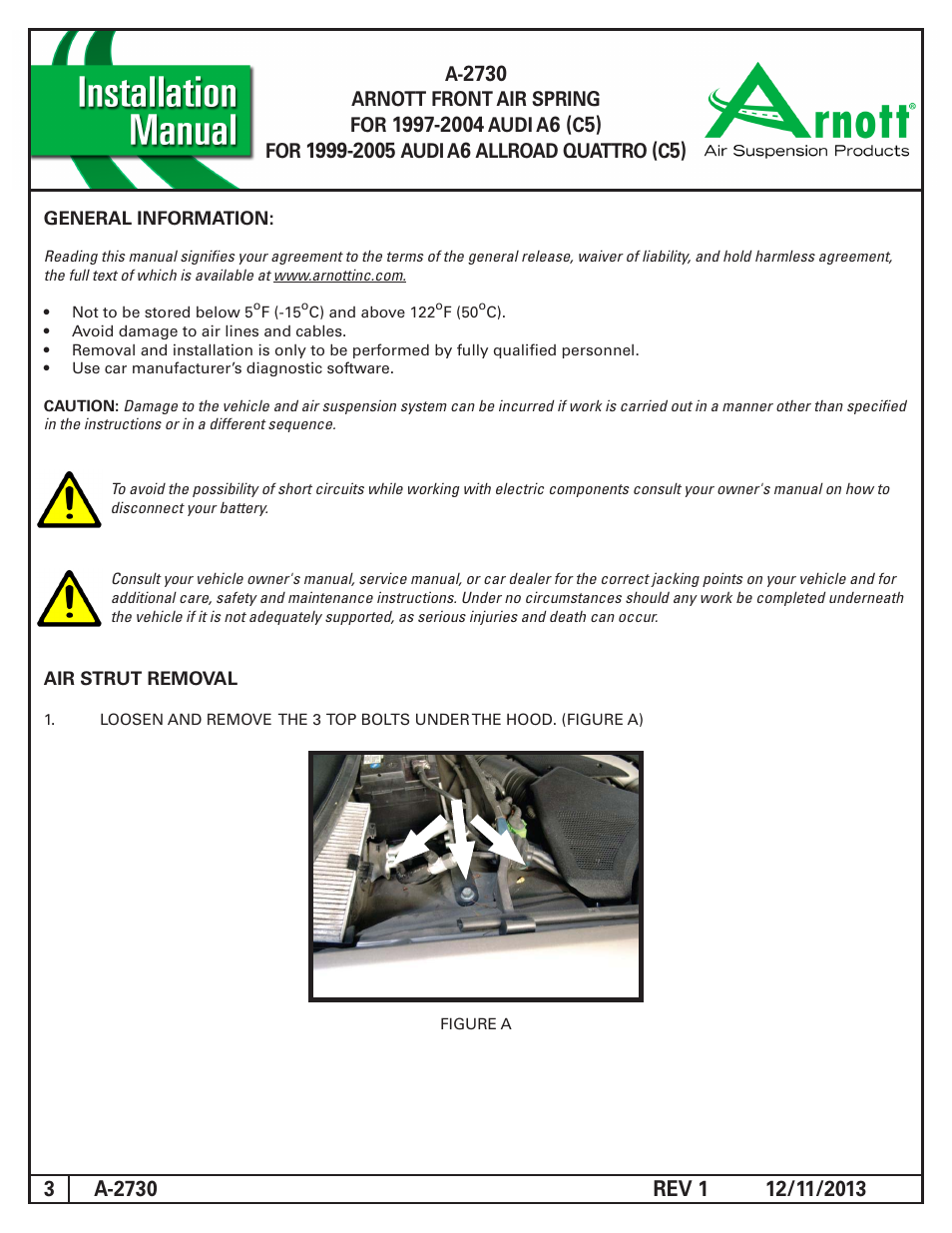 Air Suspension A-2730 REV 1 User Manual | Page 3 / 8