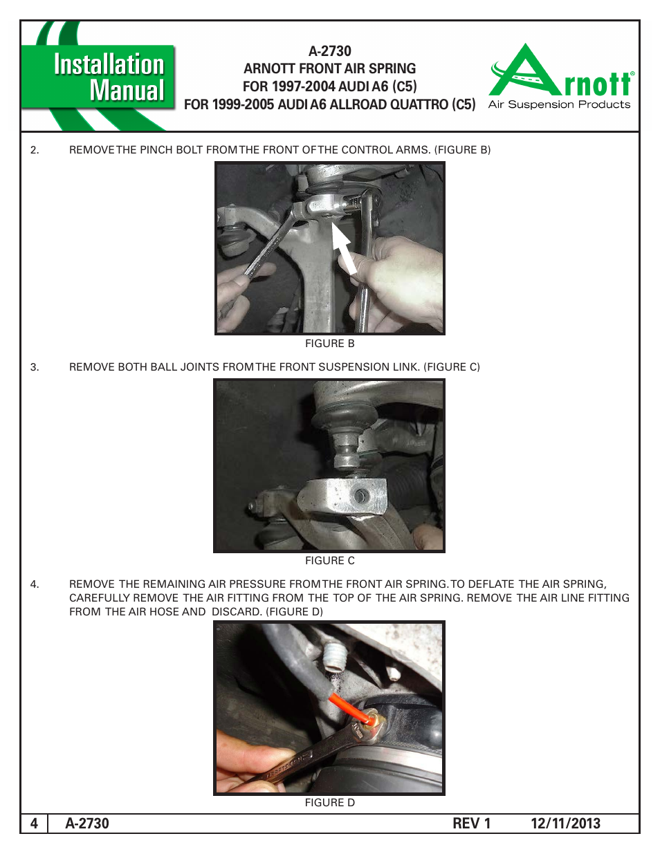 Air Suspension A-2730 REV 1 User Manual | Page 4 / 8