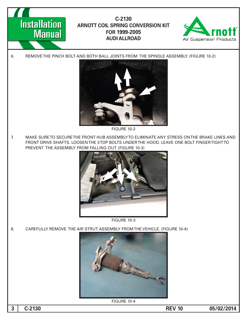 Air Suspension C-2130 REV 10 User Manual | Page 3 / 13