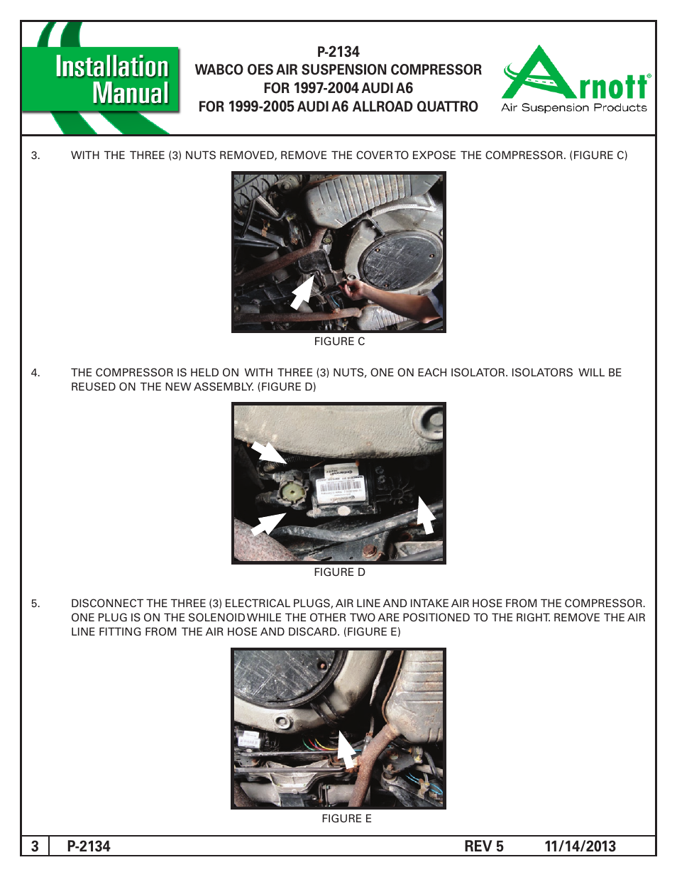 Air Suspension P-2134 REV 5 User Manual | Page 3 / 6