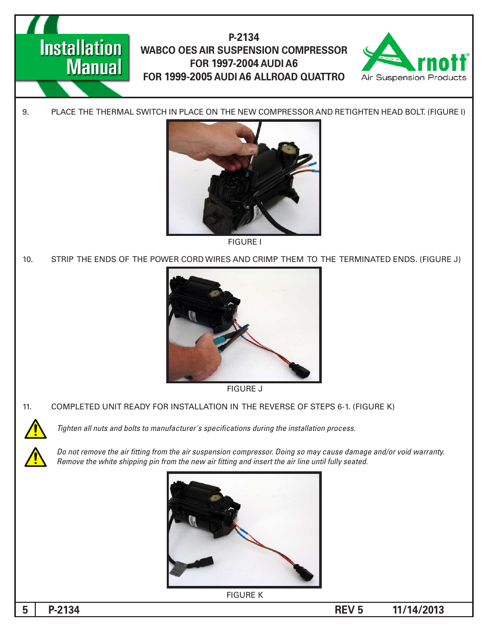 Air Suspension P-2134 REV 5 User Manual | Page 5 / 6