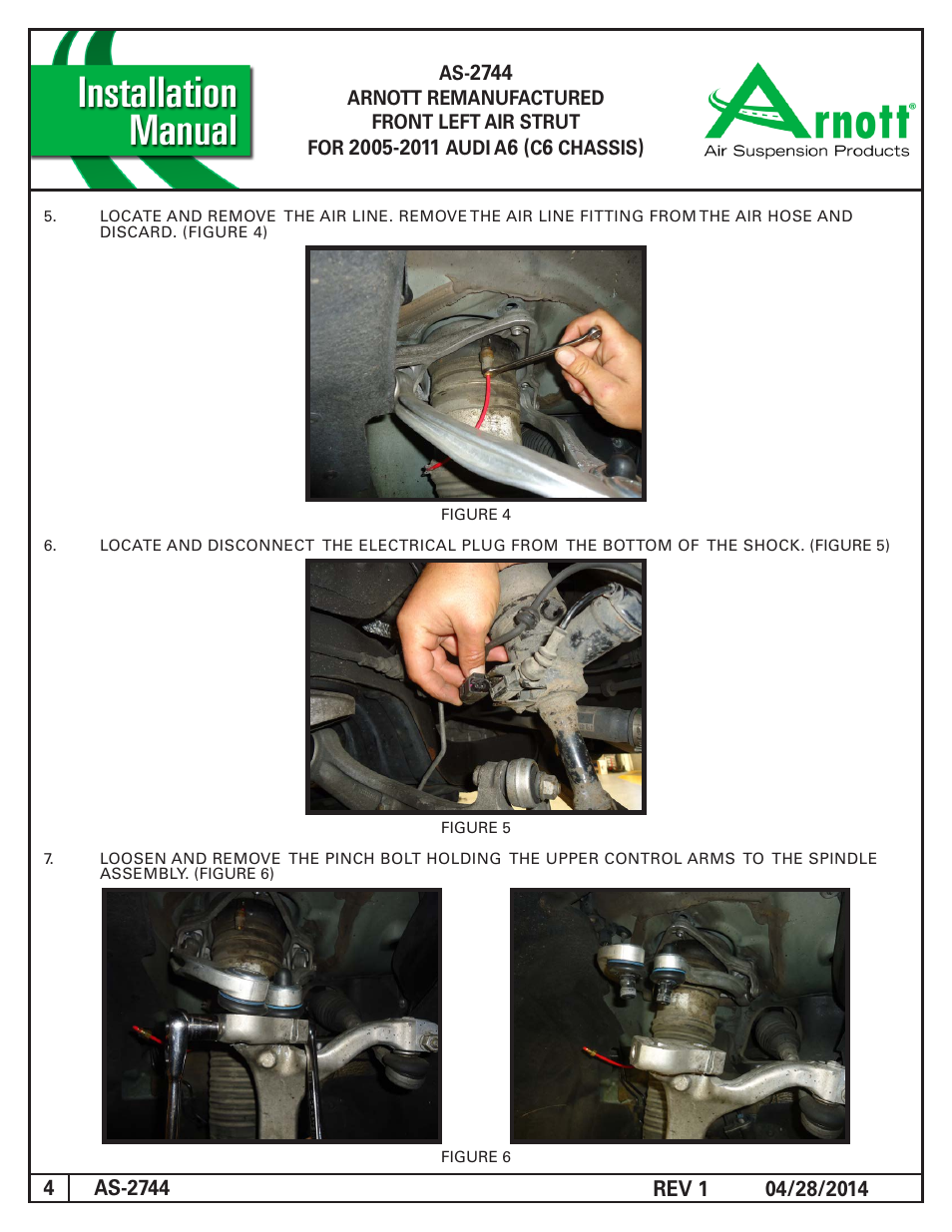 Air Suspension AS-2744 REV 1 User Manual | Page 4 / 6