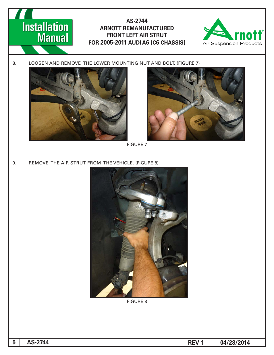 Air Suspension AS-2744 REV 1 User Manual | Page 5 / 6