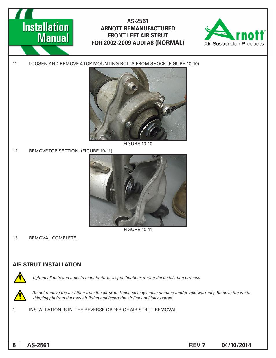 Air Suspension AS-2561 REV 7_W CORE TOP User Manual | Page 6 / 6