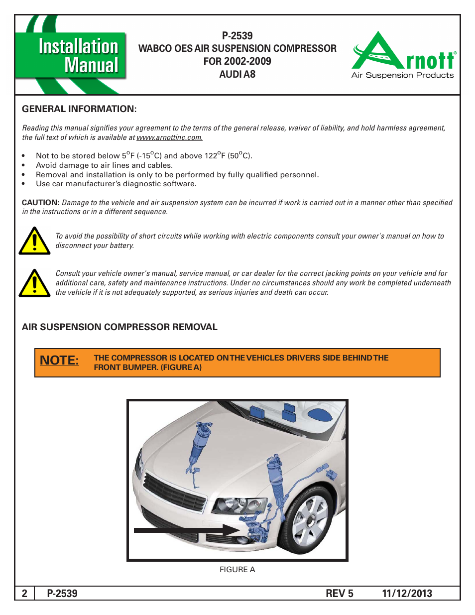 Air Suspension P-2539 REV 5 User Manual | Page 2 / 7