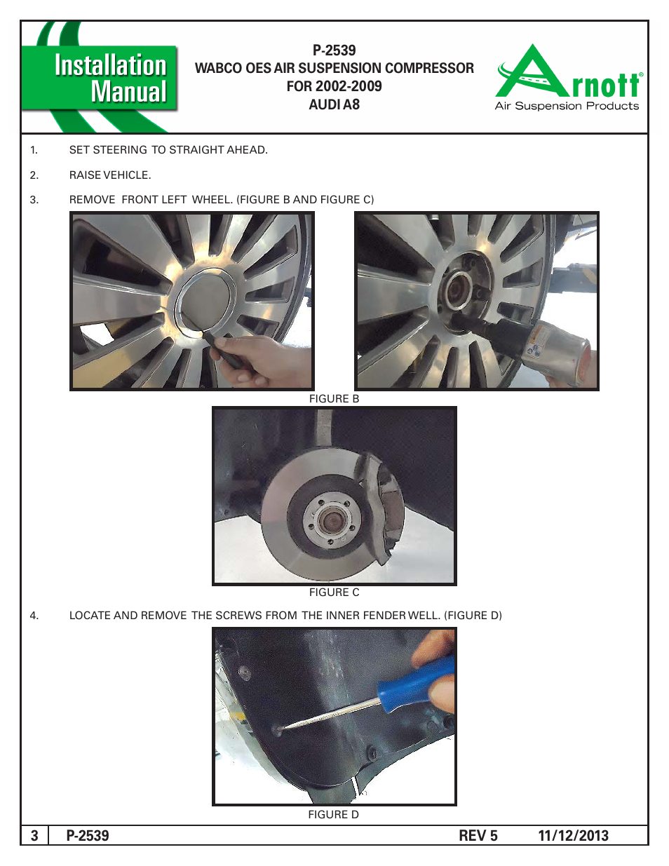 Air Suspension P-2539 REV 5 User Manual | Page 3 / 7