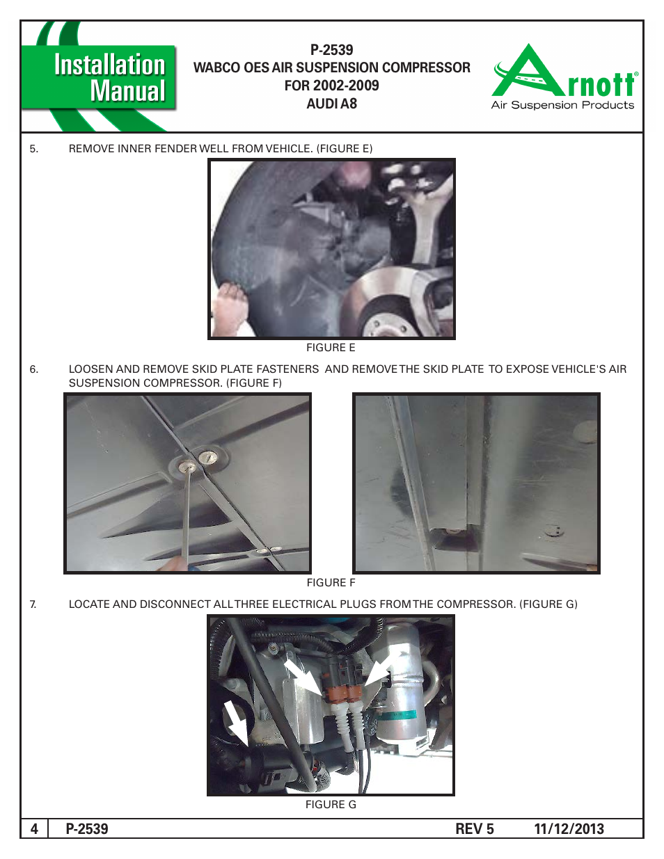 Air Suspension P-2539 REV 5 User Manual | Page 4 / 7