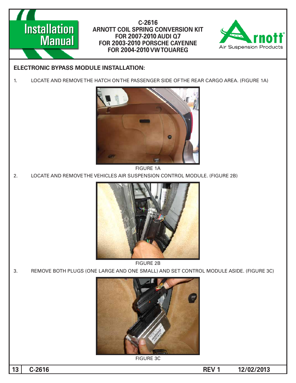 Air Suspension C-2616 REV 1 User Manual | Page 13 / 15