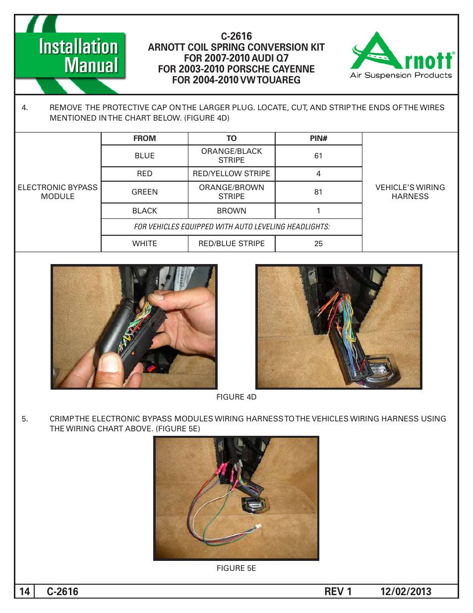 Air Suspension C-2616 REV 1 User Manual | Page 14 / 15