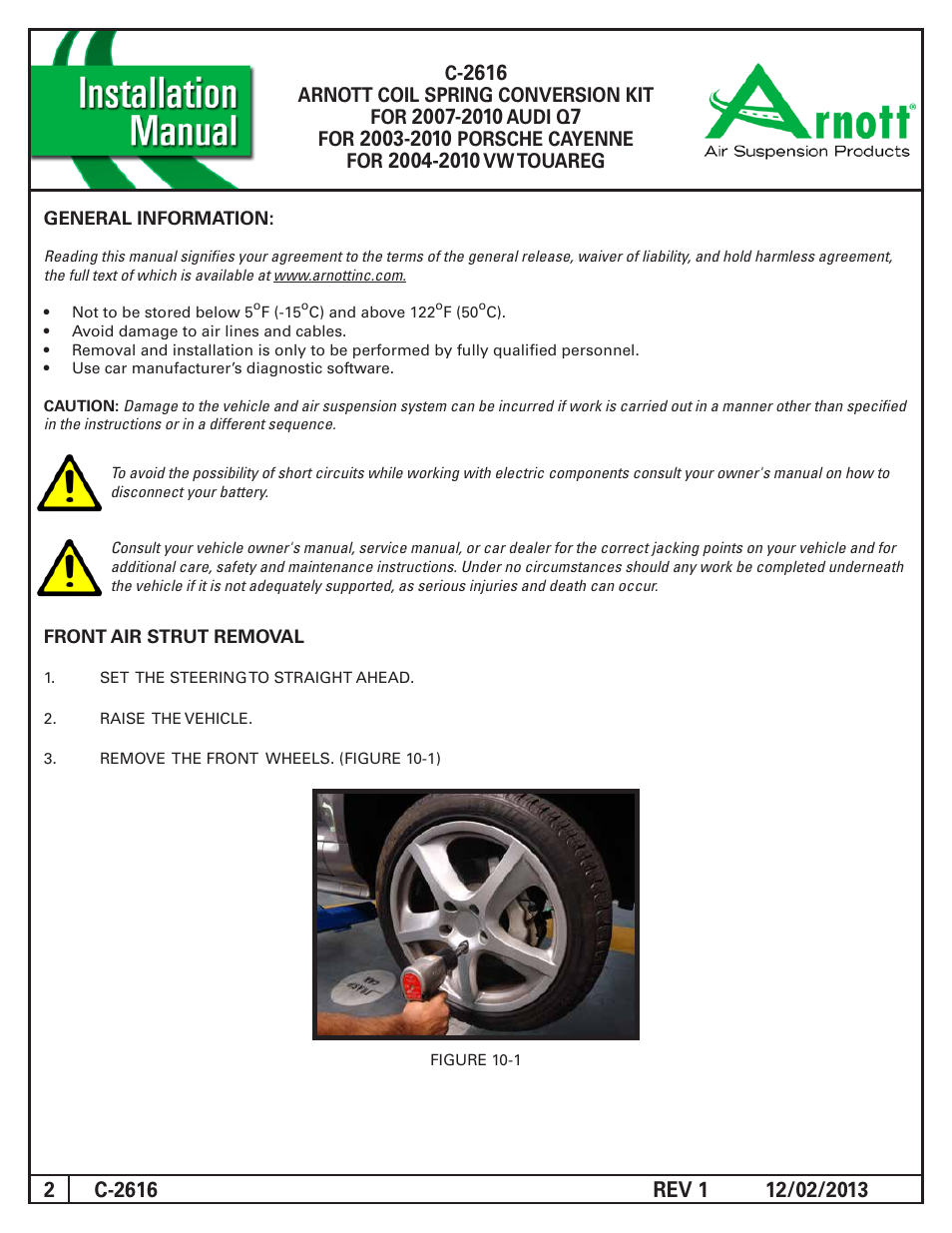 Air Suspension C-2616 REV 1 User Manual | Page 2 / 15