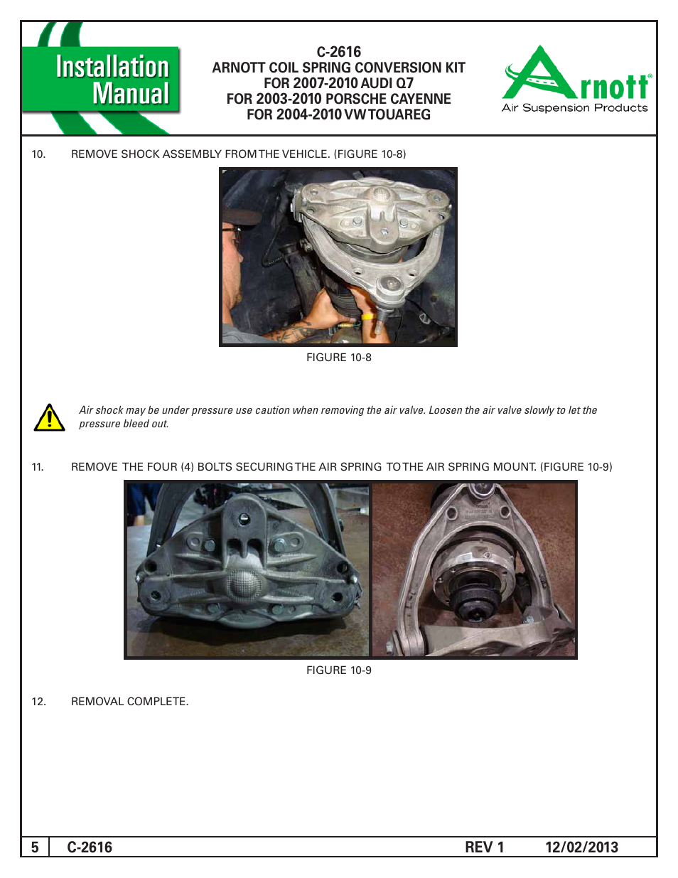 Air Suspension C-2616 REV 1 User Manual | Page 5 / 15