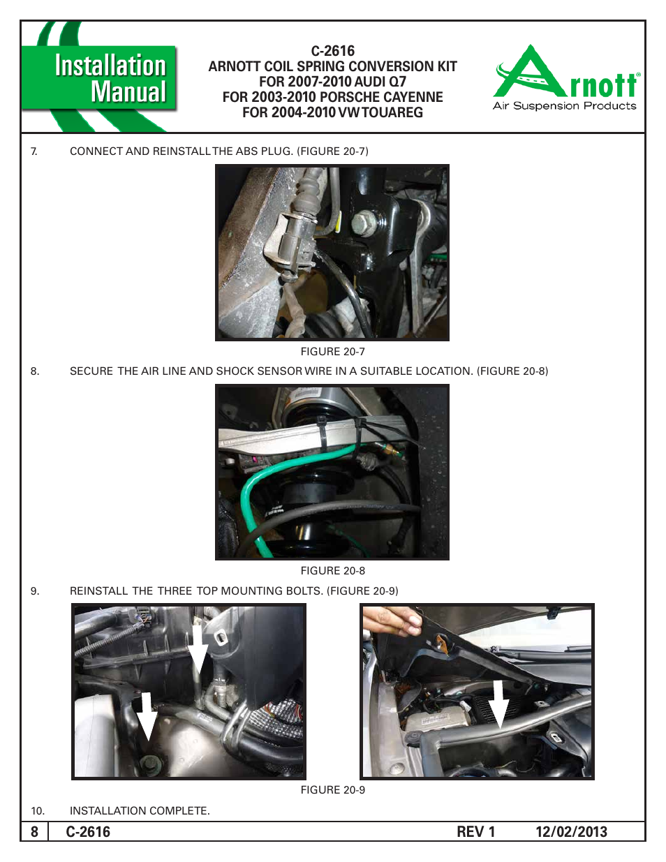 Air Suspension C-2616 REV 1 User Manual | Page 8 / 15