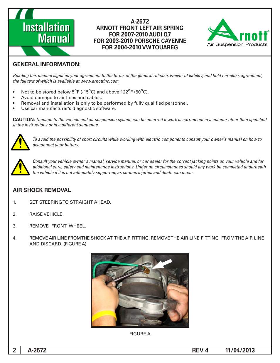 Air Suspension A-2572 REV 4 User Manual | Page 2 / 10