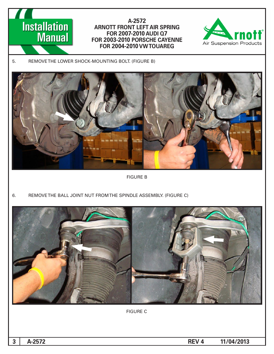 Air Suspension A-2572 REV 4 User Manual | Page 3 / 10