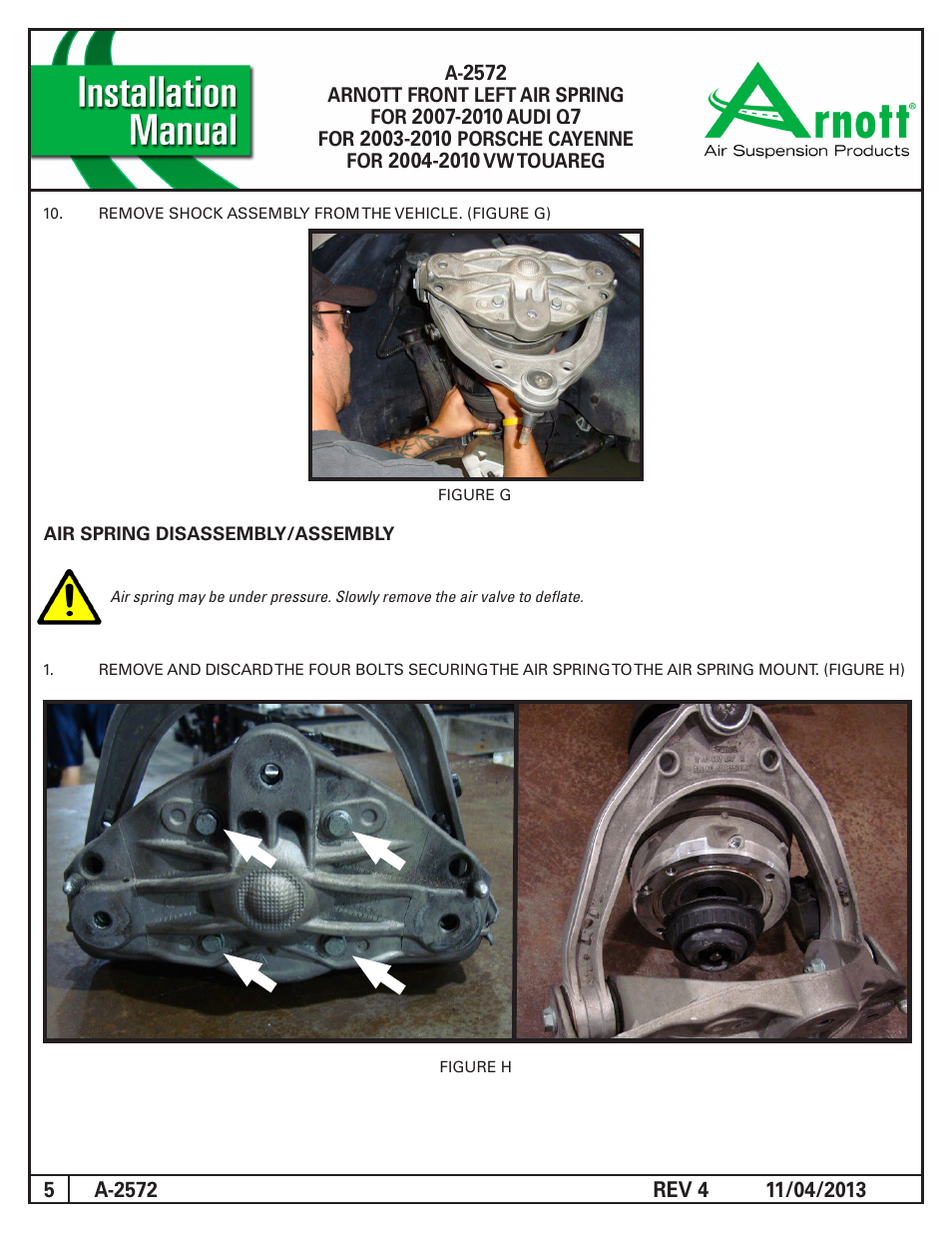 Air Suspension A-2572 REV 4 User Manual | Page 5 / 10