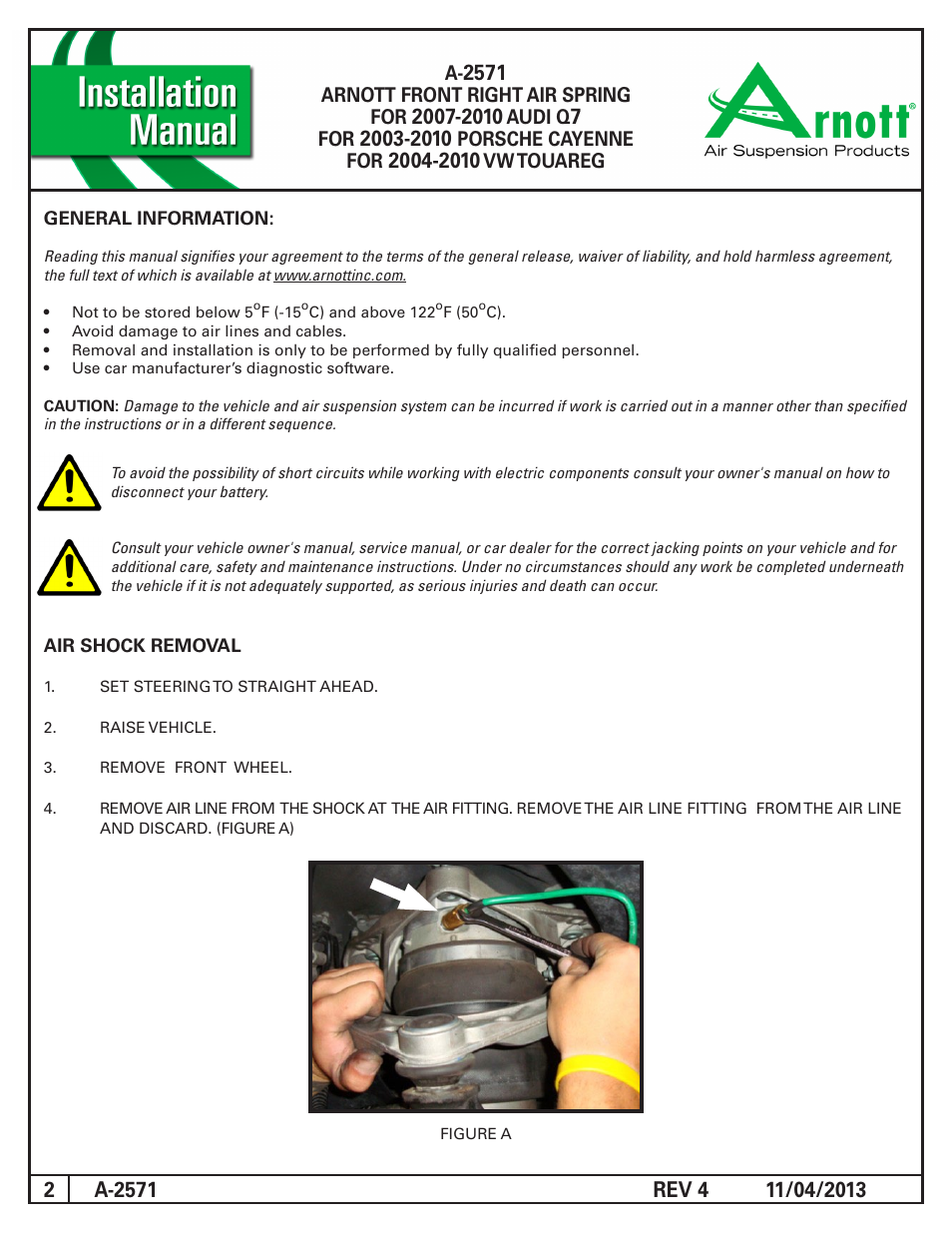 Air Suspension A-2571 REV 4 User Manual | Page 2 / 10