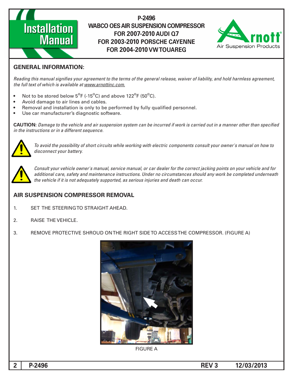 Air Suspension P-2496 REV 3 User Manual | Page 2 / 7