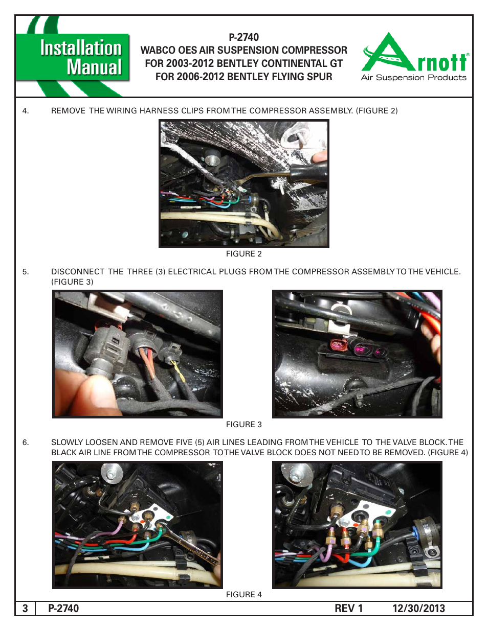 Air Suspension P-2740 REV 1 User Manual | Page 3 / 10