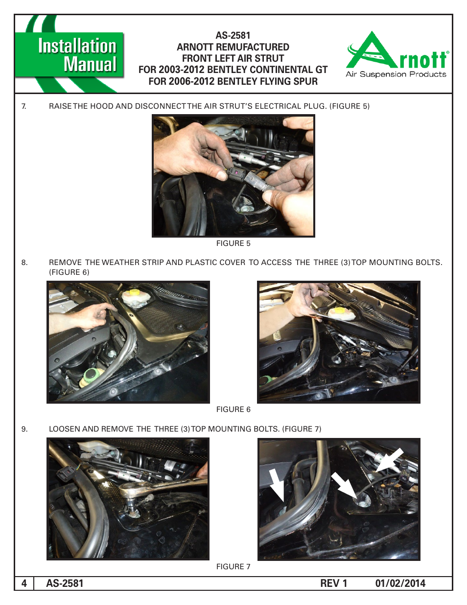 Air Suspension AS-2581 REV 1 User Manual | Page 4 / 6