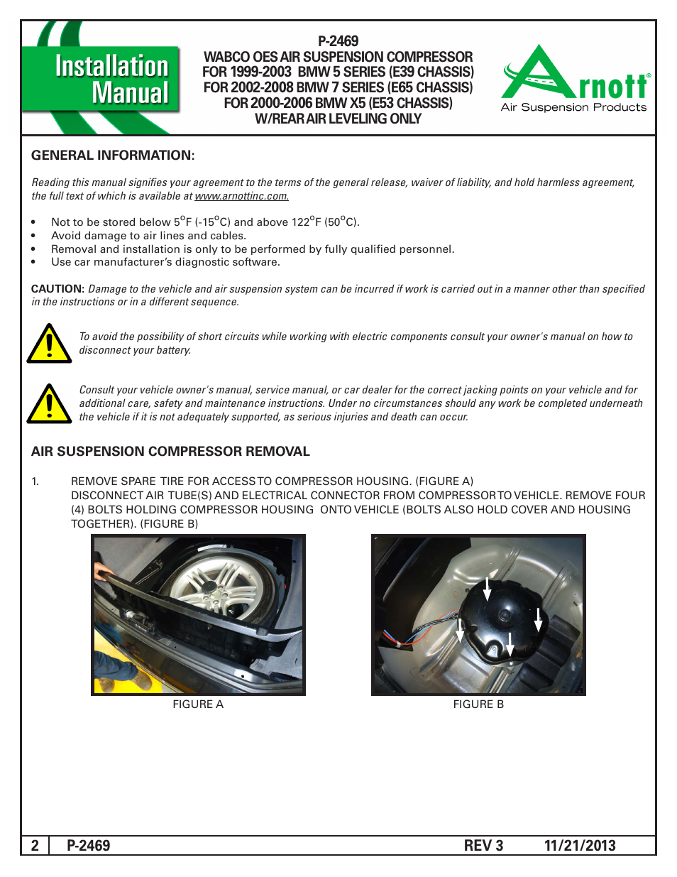 Air Suspension P-2469 REV 3 User Manual | Page 2 / 6