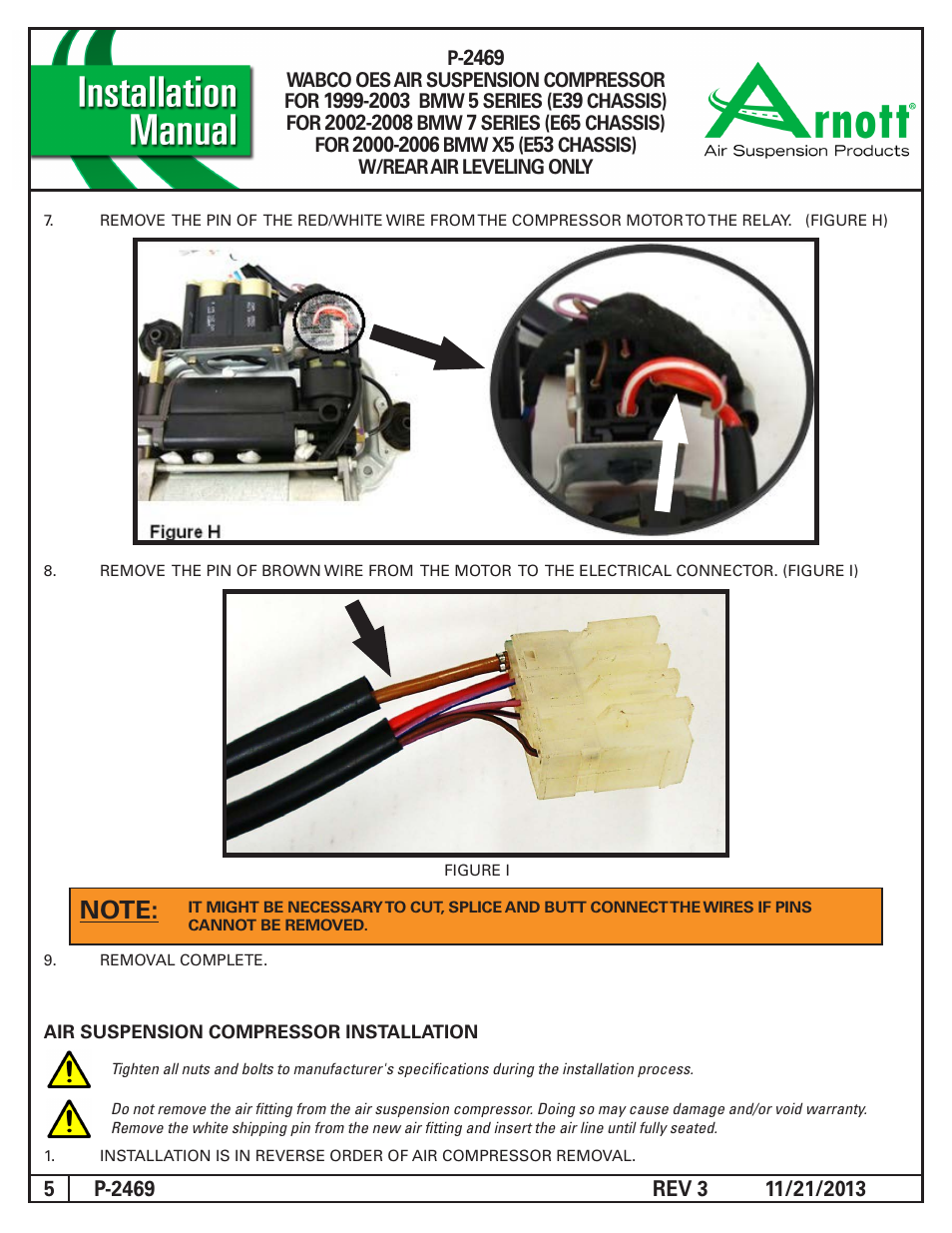 Air Suspension P-2469 REV 3 User Manual | Page 5 / 6