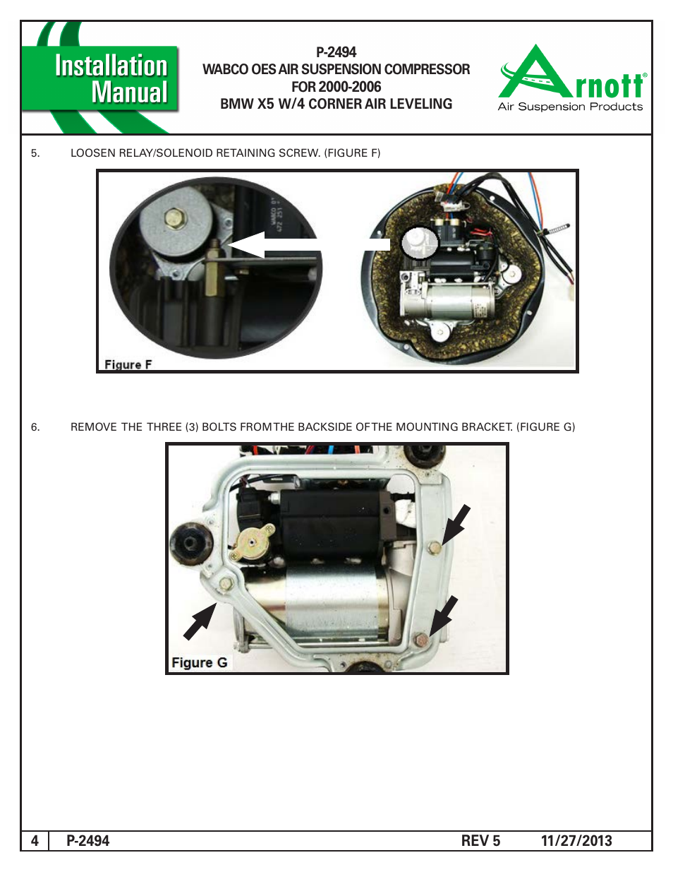 Air Suspension P-2494 REV 5 User Manual | Page 4 / 6