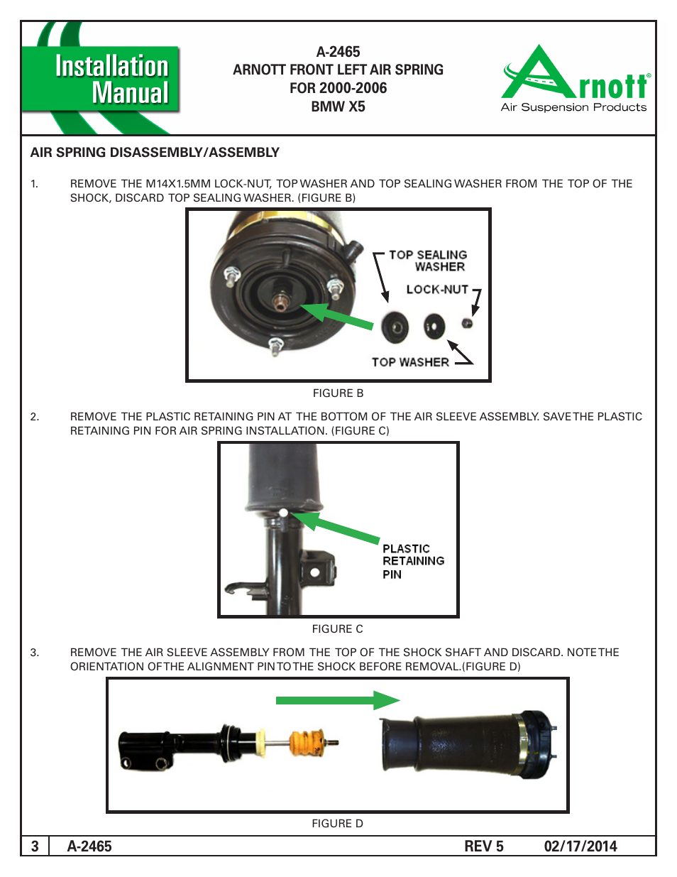 Air Suspension A-2465 REV 5 User Manual | Page 3 / 5