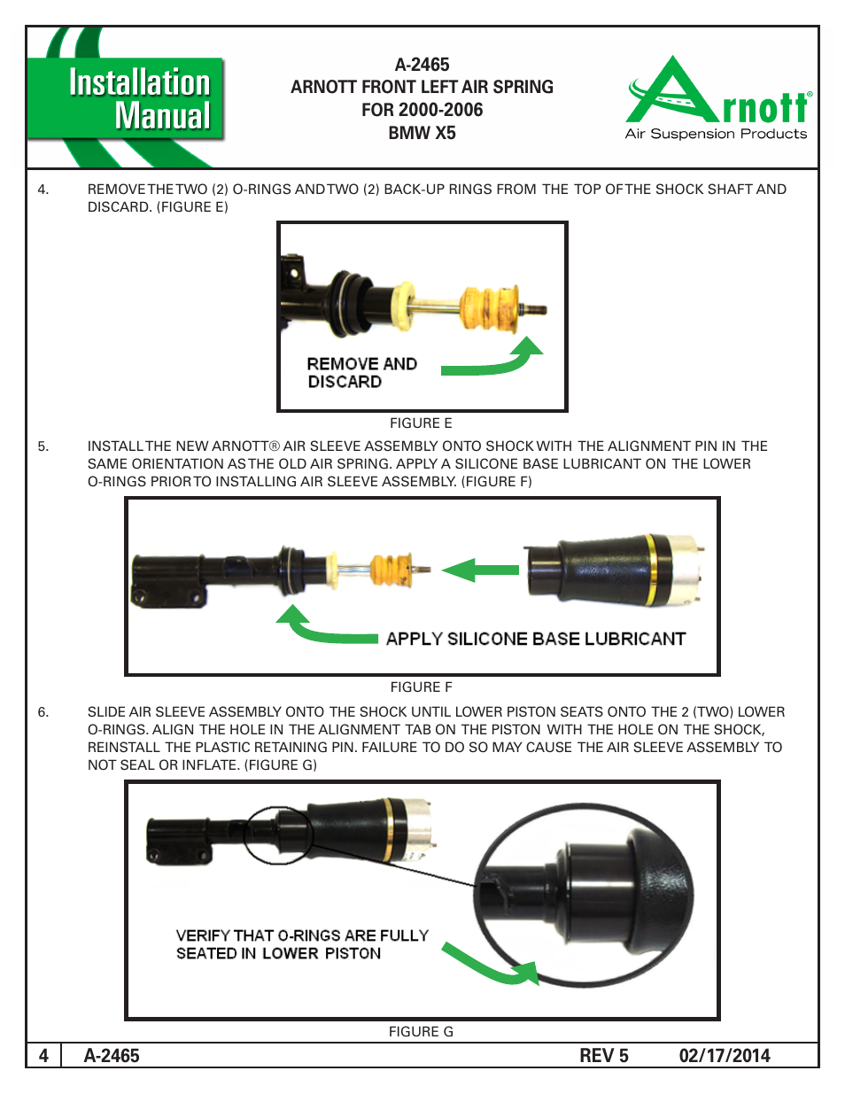 Air Suspension A-2465 REV 5 User Manual | Page 4 / 5