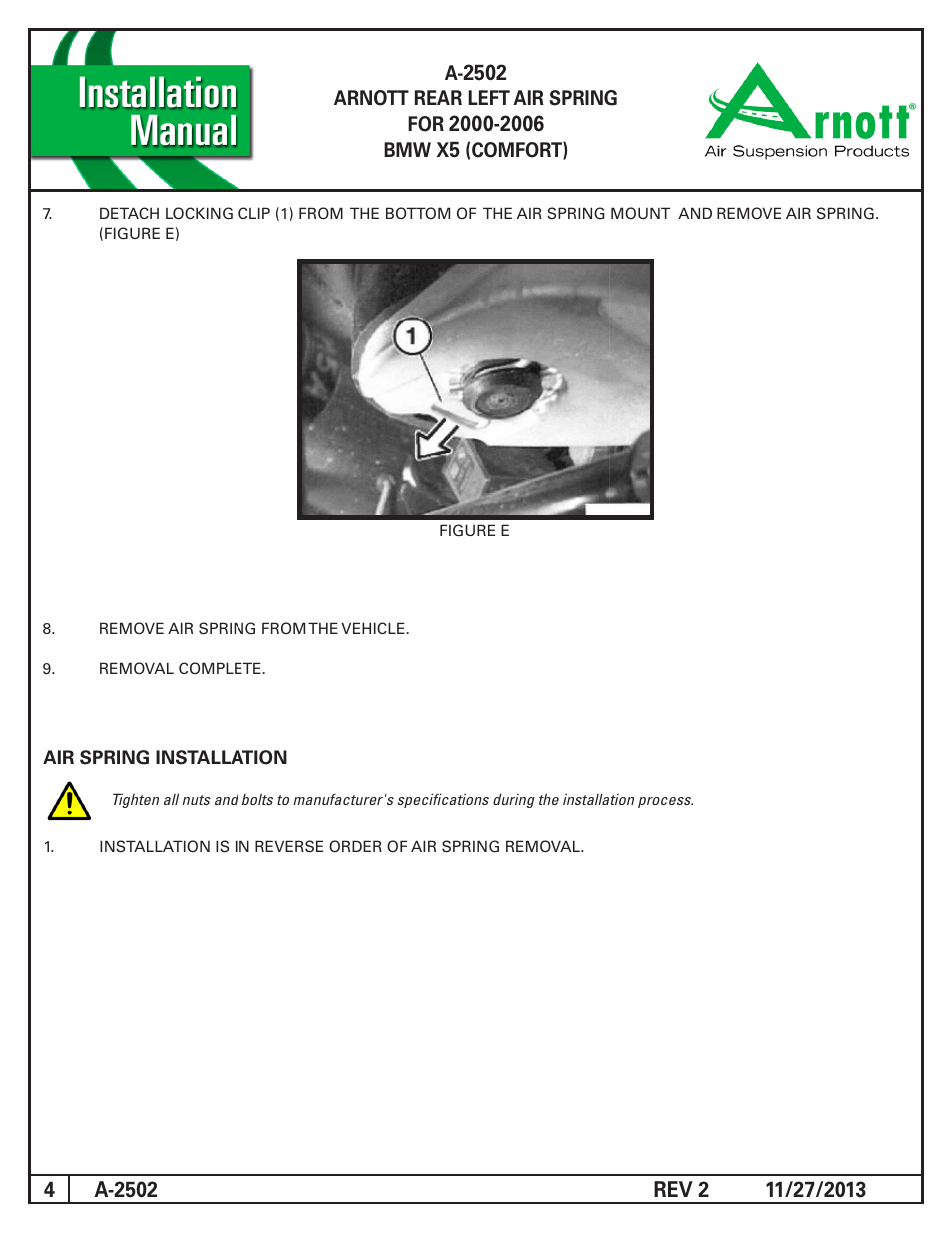 Air Suspension A-2502 REV 2 User Manual | Page 4 / 4