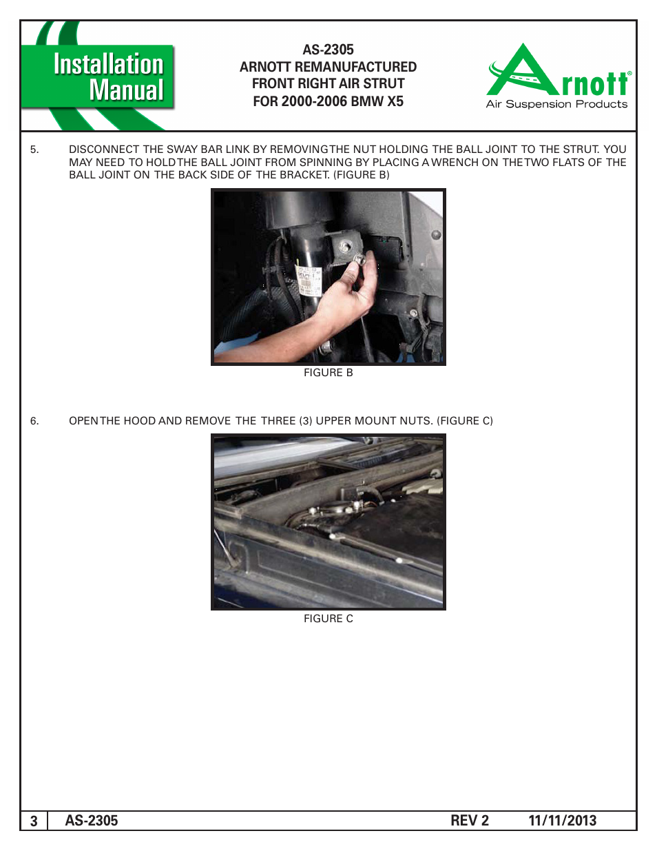 Air Suspension AS-2305 REV 2 User Manual | Page 3 / 4