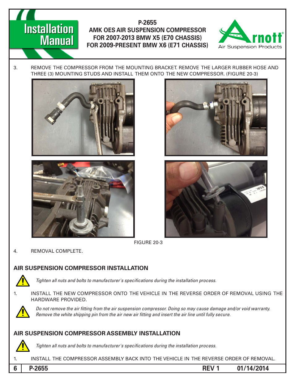 Air Suspension P-2655 REV 1 User Manual | Page 6 / 7