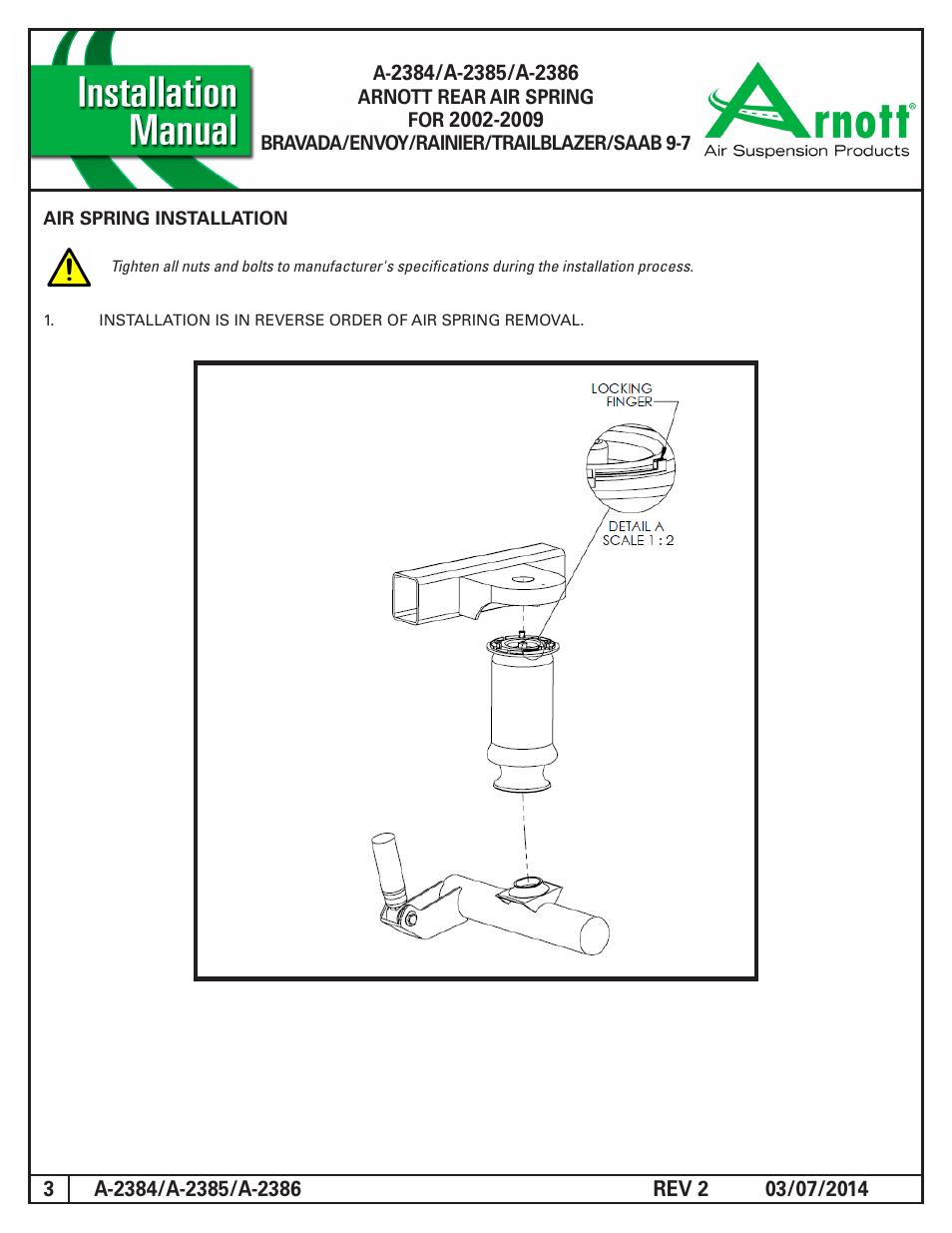 Air Suspension A-2386 User Manual | Page 3 / 3